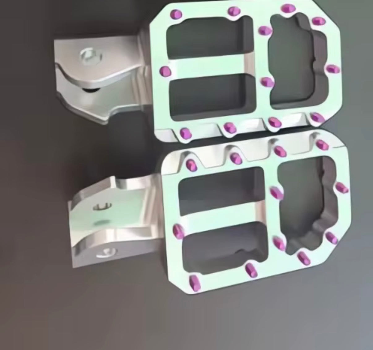 Foot pegs for emoto style bikes